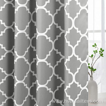 Geometric Moroccan Printed Draperies Window Curtains